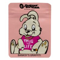 G-Rollz - Tütchen - Banksys Thug for Life - 65x85 mm - Pink - 1 Stück
