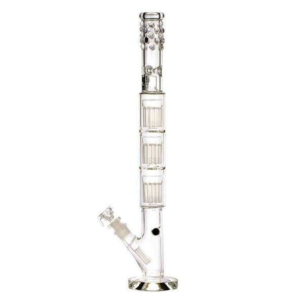 Thug Life Glasbong - 29,2er auf 18,8er Labz 3x Baum Percolator - H 69 cm D 65 mm - ICE