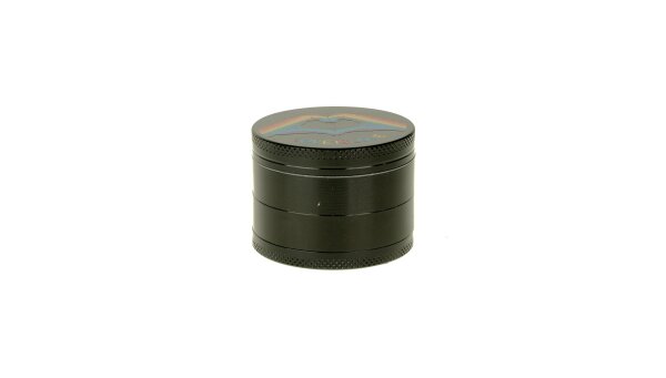 MetallPollinatorgrinder "Love is Love" 4Tlg. - Schwarz - D 50 mm H 37 mm