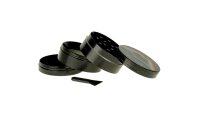 MetallPollinatorgrinder "Love is Love" 4Tlg. - Schwarz - D 50 mm H 37 mm