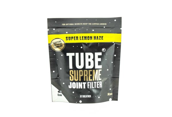 Tube Terpen Filter - Super Lemon Haze - 6 mm - 50 Stück