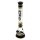 Grace Glass Glasbong 18,8er auf 14,5er - Beaker Classic Black - H 45 cm D 50 mm WS 7 mm - Schwarz/Weiß