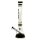 Grace Glass Glasbong 18,8er auf 14,5er - Beaker Classic Black - H 45 cm D 50 mm WS 7 mm - Schwarz/Weiß