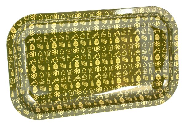 Rolling Tray "Plant of Life Symbols" 27x16x1 cm - Small