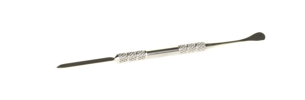 Black Leaf Edelstahlwerkzeug Dabber - Spatel & flaches Ende - L 12,1 cm