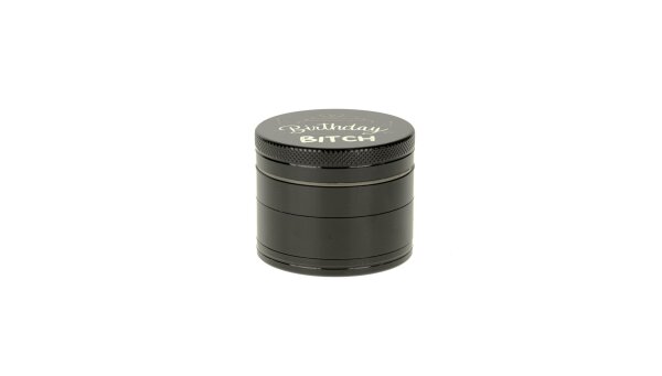 Pollinatorgrinder 4tlg. - Birthday Bitch - D 50 mm - Schwarz