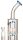 Blaze Glasbong 18,8er - 3x Trommelpercolator - H 39,5 cm D 65/25 mm WS 5 mm
