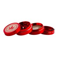 Grace Glass Amsterdam Pollinator Grinder - Rot - D 50 mm