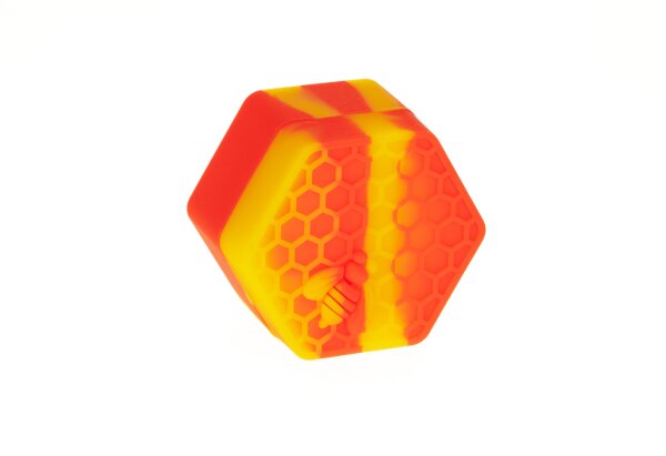 Heisenberg Silikondose - Hexa (Honigwabe) - D 48 mm - Rot Gelb