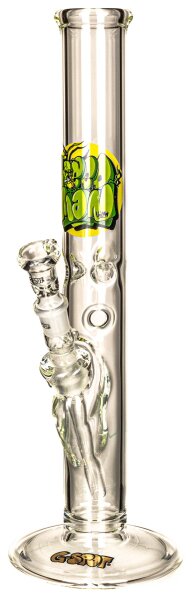 G-Spot Glasbong "WEEDMAN Zylinder Eis" mit Panzerschliff H 40 cm D 50 mm
