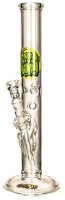 G-Spot Glasbong "WEEDMAN Zylinder Eis" mit Panzerschliff H 40 cm D 50 mm