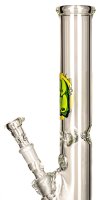 G-Spot Glasbong "WEEDMAN Zylinder Eis" mit Panzerschliff H 40 cm D 50 mm