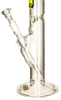G-Spot Glasbong "WEEDMAN Zylinder Eis" mit Panzerschliff H 40 cm D 50 mm