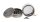 Black Leaf Pollinatorgrinder - 4tlg. mit Auswurf - D 63 mm H 67 mm - Grau