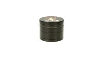 Pollinatorgrinder 4tlg. - Fuchs (oben&unten bedruckt) - D 50 mm - Schwarz