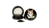 Pollinatorgrinder 4tlg. - Fuchs (oben&unten bedruckt) - D 50 mm - Schwarz