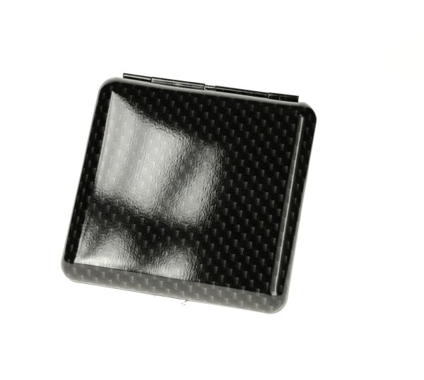 Angelo - Zigarettenetui aus Metall - Carbon Optik fein - Quadratisch