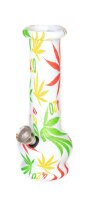 Super Heroes Glasbong Mini - bedruckt "420 Motive" - H 14,5 cm D 40 mm