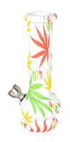 Super Heroes Glasbong Mini - bedruckt "420 Motive" - H 14,5 cm D 40 mm