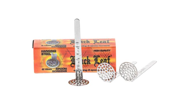 3er Paket Hängesiebe Stahl "Black Leaf" High Quality 15 mm