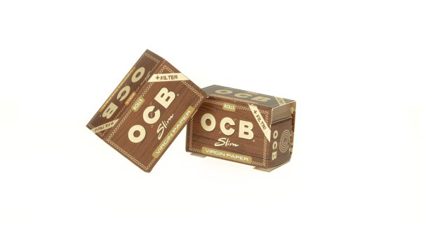 OCB Virgin Rolls - unbleached - Slim - 4 Meter + 40x Filtertips