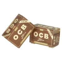 OCB Virgin Rolls - unbleached - Slim - 4 Meter + 40x Filtertips