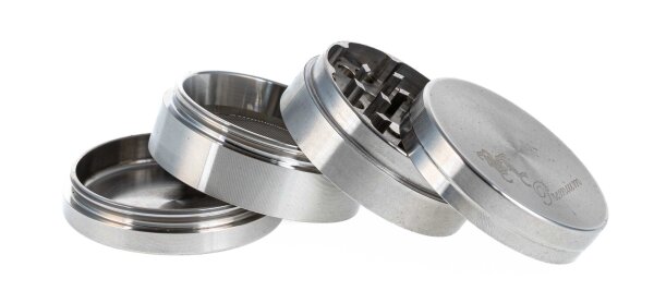 Edelstahlgrinder Pollinator 4tlg. D 49 mm inkl. Samtbeutel