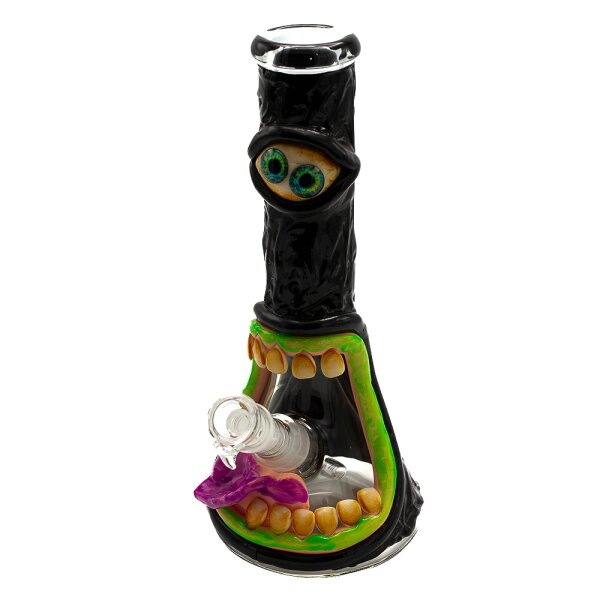 Grace Glass Glasbong 18,8er - Monster Halloween - H 32 cm D 50 mm WS 7 mm - ICE