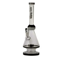 Thug Life Glasbong - 14,5er Percolator + Bauch - H 29 cm D 30 mm - Schwarze Farbakzente