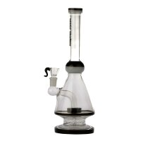 Thug Life Glasbong - 14,5er Percolator + Bauch - H 29 cm D 30 mm - Schwarze Farbakzente