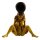 Purpfeife - Naked Woman - L 8 cm