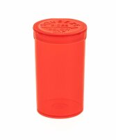 Kunststoffdose mit Pop Up Deckel - 70ml D 42 mm H 70 mm - Rot