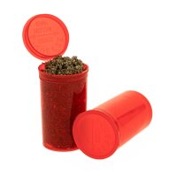 Kunststoffdose mit Pop Up Deckel - 70ml D 42 mm H 70 mm - Rot