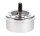 Schleuder Aschenbecher D 11 cm H 5 cm Silber Metallic