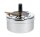Schleuder Aschenbecher D 11 cm H 5 cm Silber Metallic