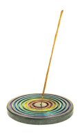 Räucherstäbchenhalter - Stone Chakra - Rund D 11,5 cm