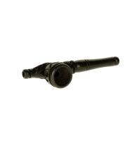 Holzpurpfeife - mit Kickloch - geschnitzt L 10,5 cm - Dunkel/Schwarz