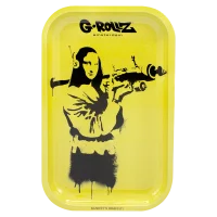 G-Rollz Rolling Tray - Mona Launcher by Banksys - 17,5x27,5 cm - Small