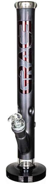 Grace Glass Glasbong 18,8er auf 29,2er - Satinated Series Red- H 50 cm D 50 mm