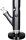 Grace Glass Glasbong 18,8er auf 29,2er - Satinated Series Red- H 50 cm D 50 mm