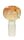 Glaskopf "Reptil" Amber gemustert 18,8er