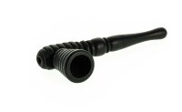 Holzpurpfeife - Rillen - L 12,5 cm Schwarz