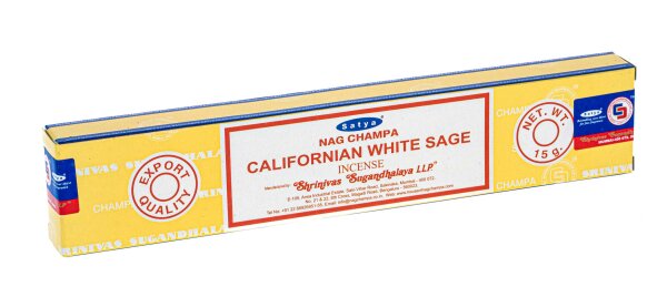 Räucherstäbchen Satya Sai Baba 15g - California White Sage