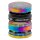 Grace Glass Pollinator Grinder - Amsterdam Schriftzug seitlich + Sichtfenster - D 63 mm - Rainbow