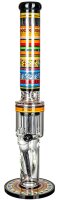Blaze Glasbong "Totem" 18,8er/14,5er Borosilikatglas H 49 cm D 75/71 mm 10-Arm Percolator Kickloch Eis