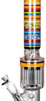 Blaze Glasbong "Totem" 18,8er/14,5er Borosilikatglas H 49 cm D 75/71 mm 10-Arm Percolator Kickloch Eis