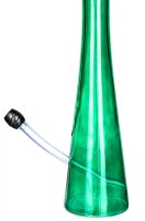 Hollandbong mit Kickloch - Grün - mit Schlauch - H 40 cm