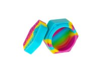 Heisenberg Silikondose - Hexa (Honigwabe) - D 48 mm - Lila Gelb Blau
