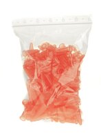 Reaktionsgefäß 1,5ml mit Deckel - 100er Pack - Transparent/Rot