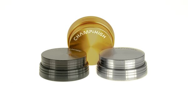 Champ High Pollinatorgrinder - Compact 4tlg. D 63 mm H 25 mm - Schwarz/Silber/Gold